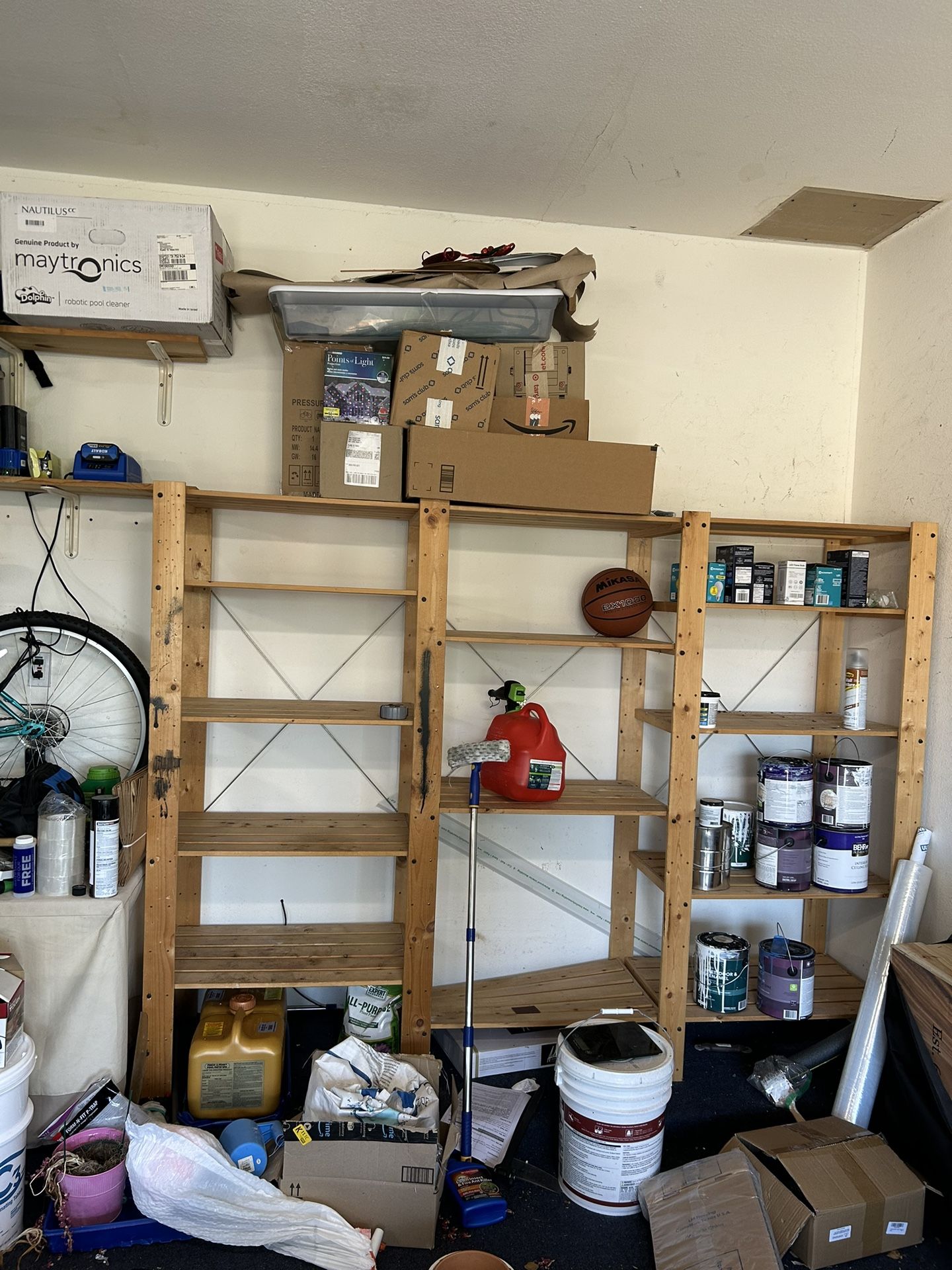 Garage Wooden Shelves