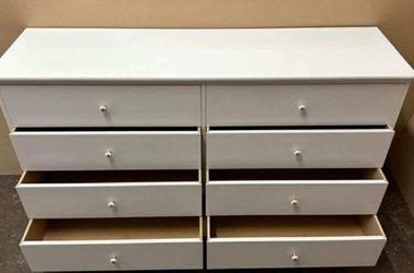 8 drawer white color