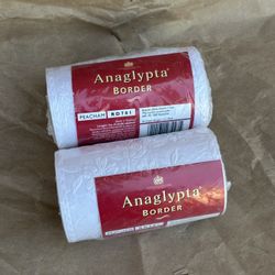 vintage new/unopened anaglypta borders, peacham