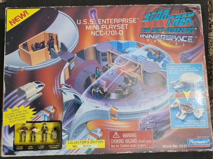USS Enterprise Mini Playset NCC-1701-D 6131 Vintage Star Trek
