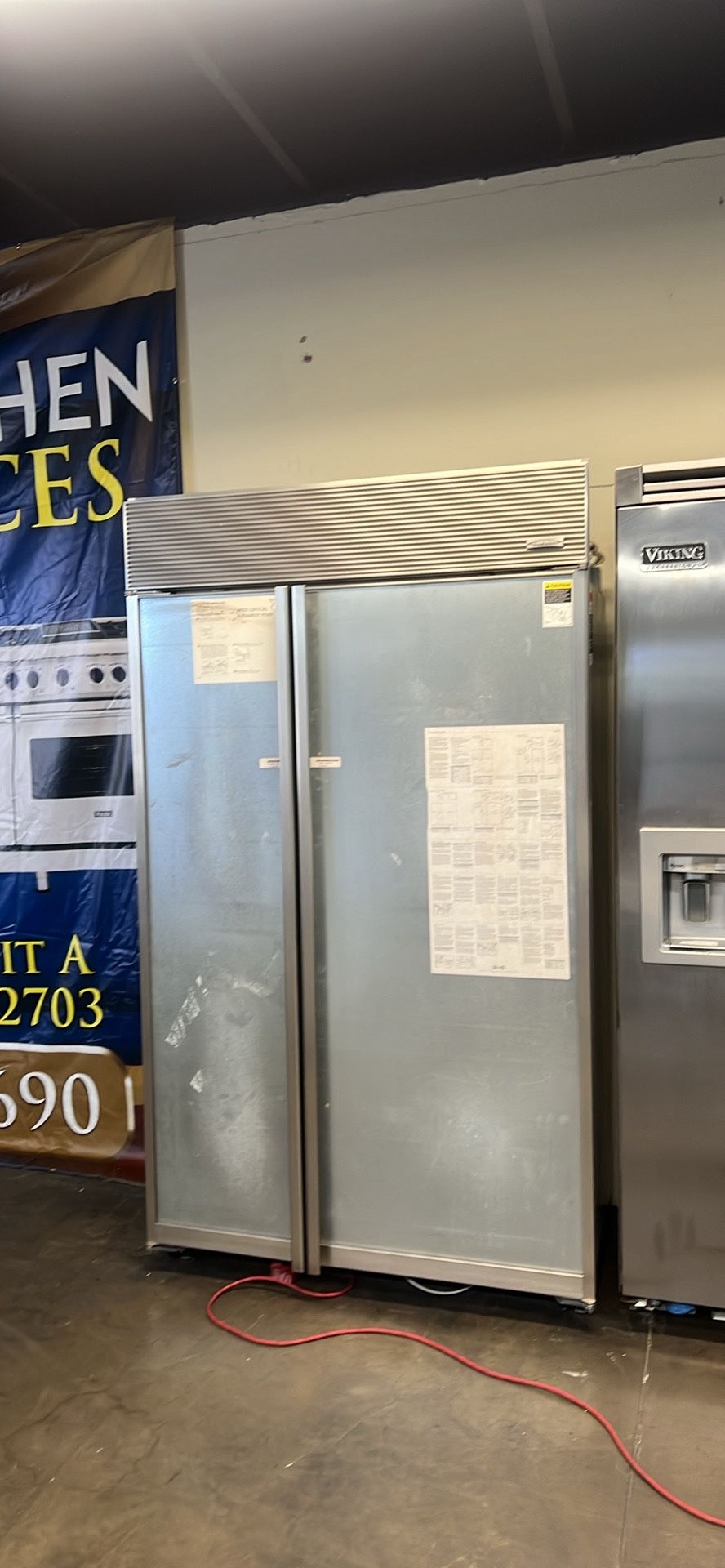 Sub Zero 48”Wide Panel Ready Built In Side By Side Refrigerator