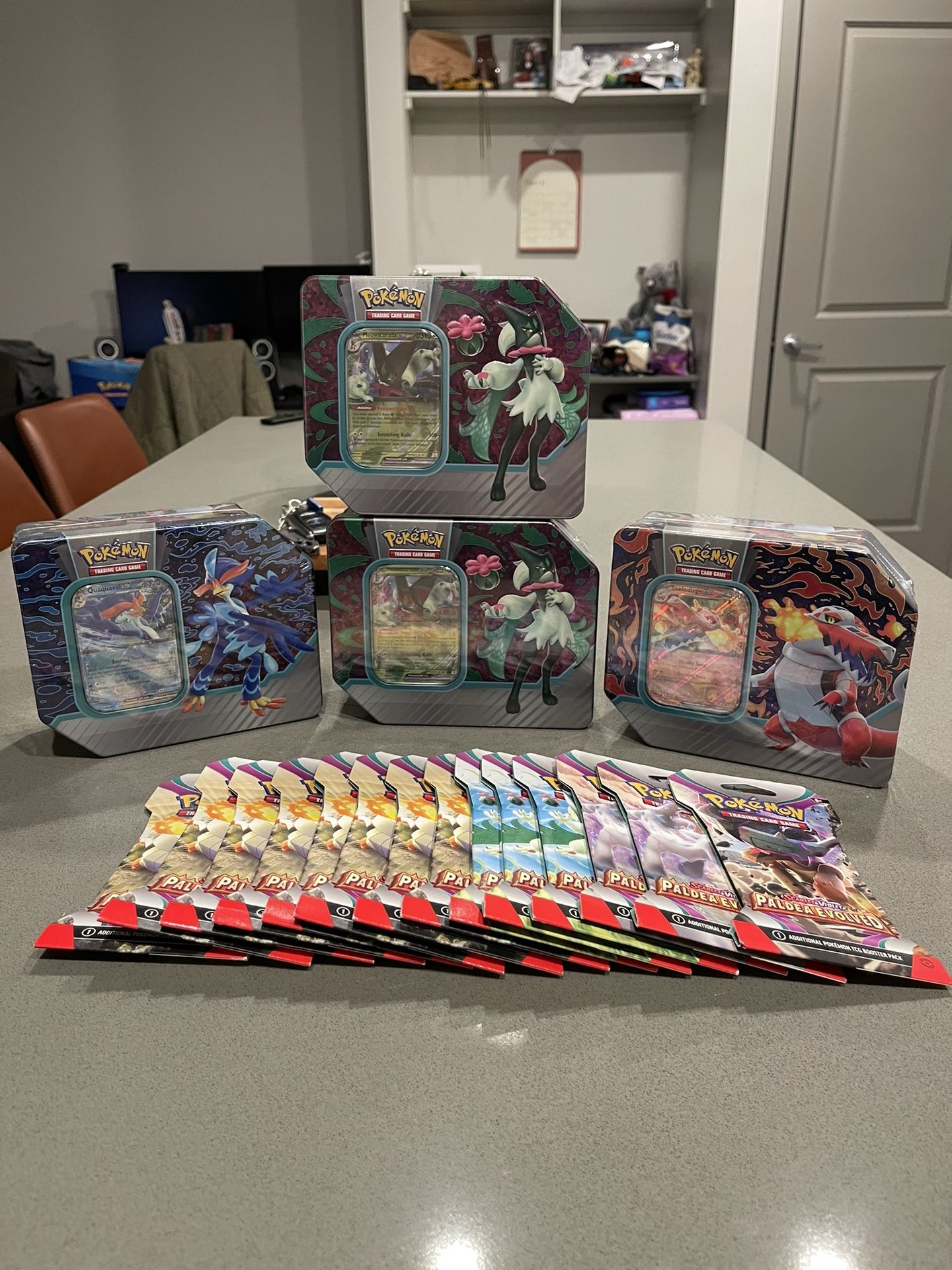 Pokemon Cards Paldea Partners Tin, Paldea Evolved