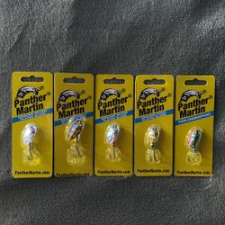 5 Pack Panther Martin Spinners