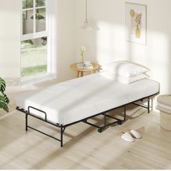 folding bed with mattress