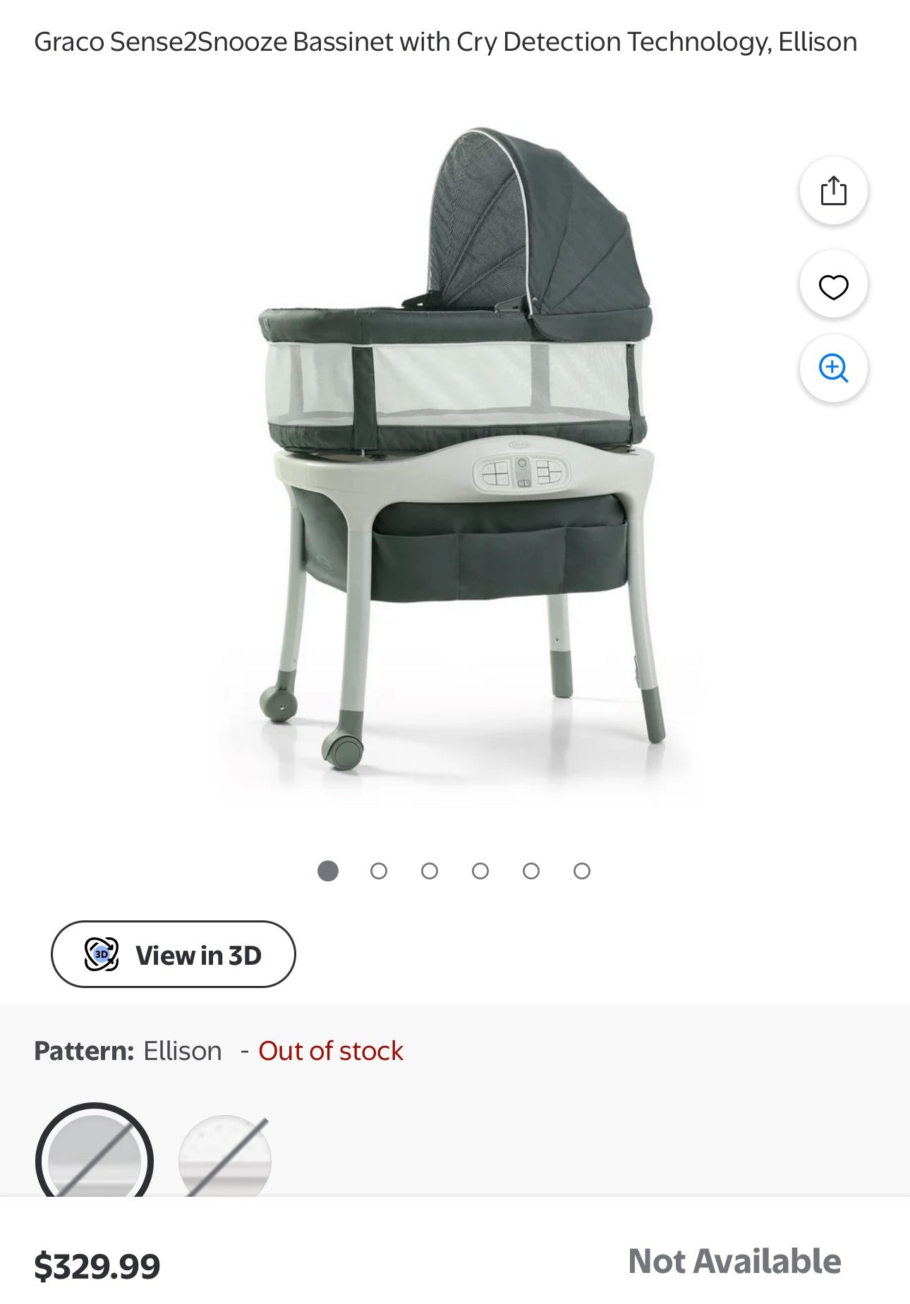 Graco Sense N Snooze Bassinet 