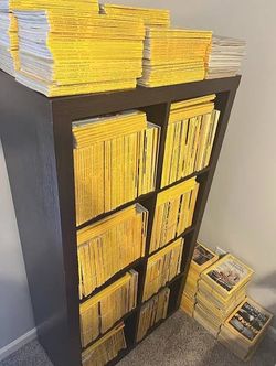 National Geographic magazines