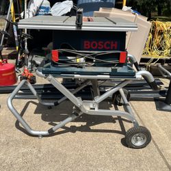 Bosch 10” Corded Table Saw With Gravity Rise Stand