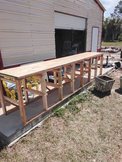13' work bench bin rack storage