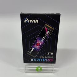 New Biwin 2280mm x570 Pro 2TB M.2 NVMe Gen 5.0 x 4 SSD BX570DN02TB-RGX