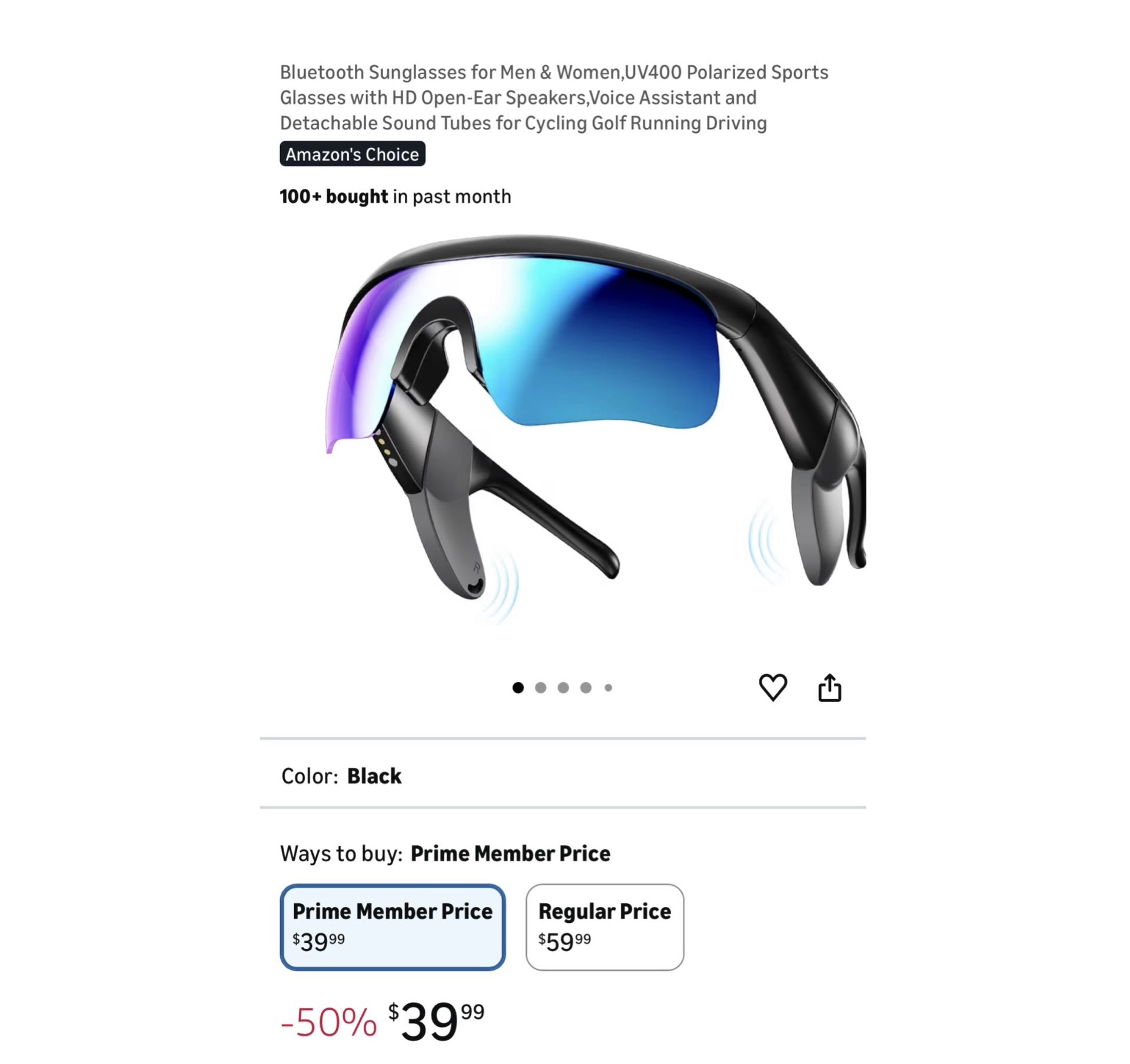 Brand new Bluetooth Sunglasses for Men & Women,UV400 Polarized Sports Glasses with HD Open-Ear Speakers,Voice Assistant and Detachable Sound Tubes for