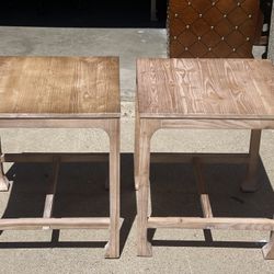 Wood End Table Set