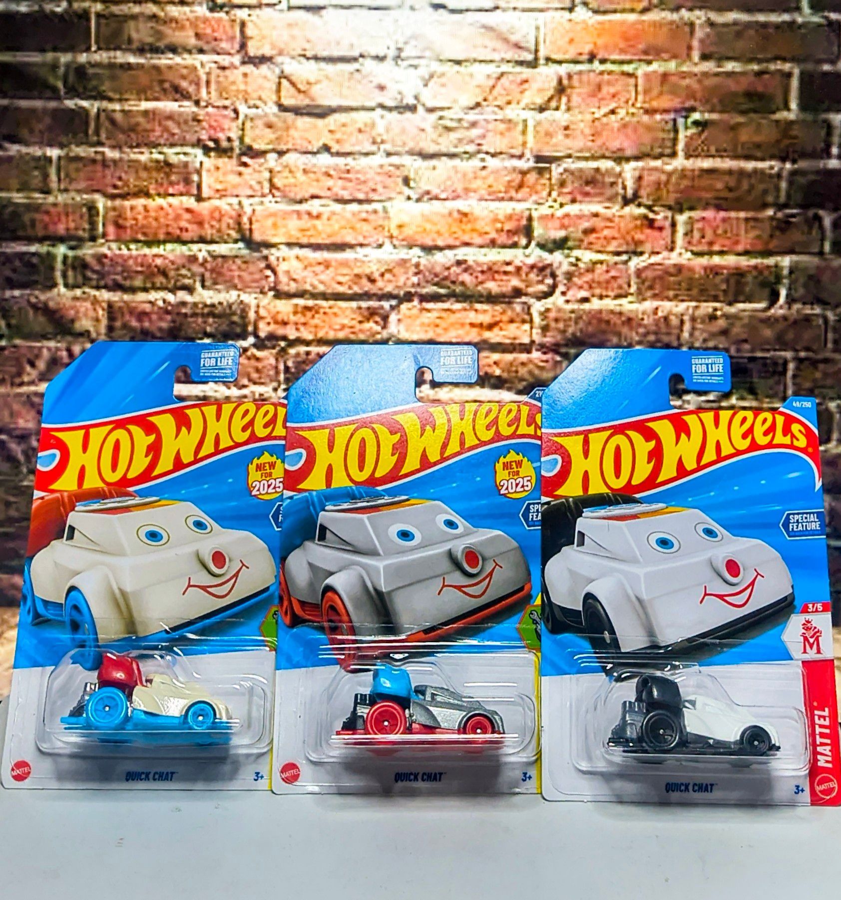 Hot Wheels QUICK CHAT LOT of 3 Color Variants 2025 New Model & 2026 3 cars