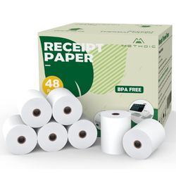 Receipt Thermal Paper 3 1/8" X 230' White Printer Paper 48 Rolls
