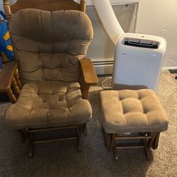 Free Rocking Chair And Footstool 