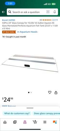 Fish Tank Glass Lid