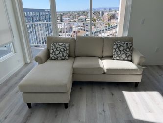 Gray L  sectional sofa