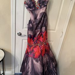 Jovani Purple And Pink Floral Evening Gown $50 Years of Life Lessons Tip #