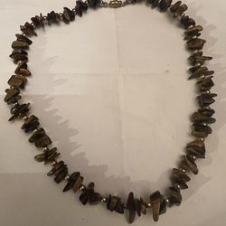 Necklace tiger eye quartz