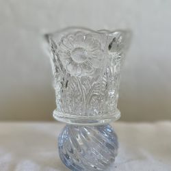 Vintage Clear Glasses to Piece a Votive, Color clear. Quantity one