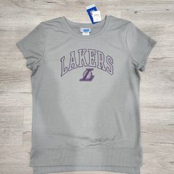 Los Angeles Lakers Womens top Size Medium French Terry New with tags