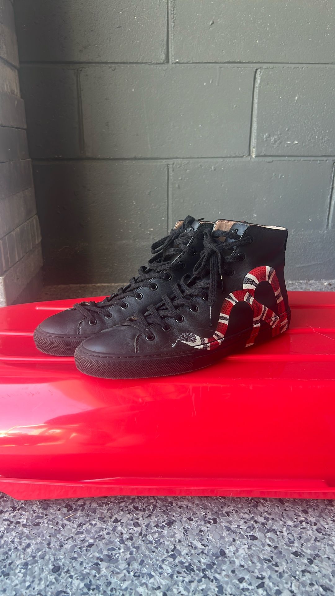 Gucci Leather High Top ‘snake’