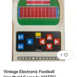Vintage Electronic Football Game