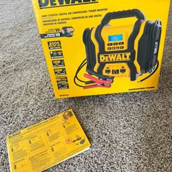 DEWALT 2000-Peak Amp Portable Jump Starter with Digital Compressor and AC Power Bank, Model DXAEPS14.