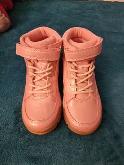 Pink High-Top Sneaker Boots oshkosh