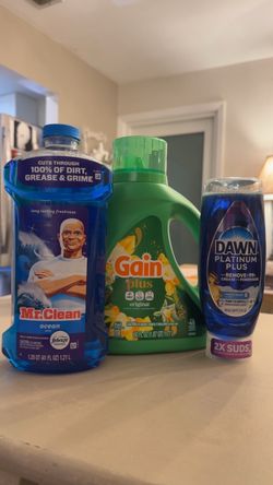 Mr. Clean, Gain, and Dawn Cleaning Bundle
