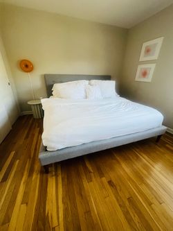 West Elm Upholstered Bed Frame
