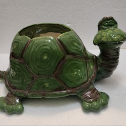 Large Ceramic Turtle Planter 