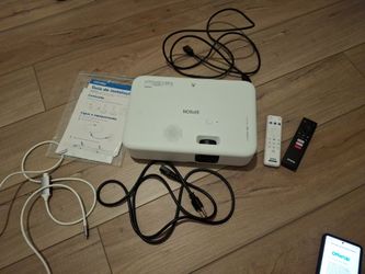 Epson Projector with Remote and Cables