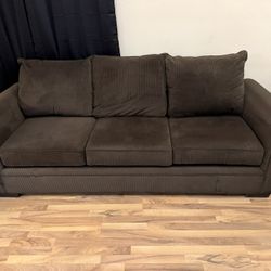 Chocolate Brown Corduroy Couch