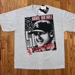 Mark Buehrle Chicago White Sox Big Print Majestic Vintage T-Shirt Size XL NEW