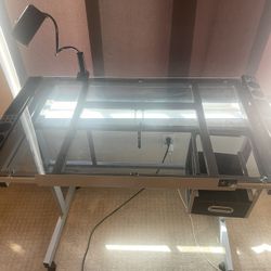 Glass Adjustable Table