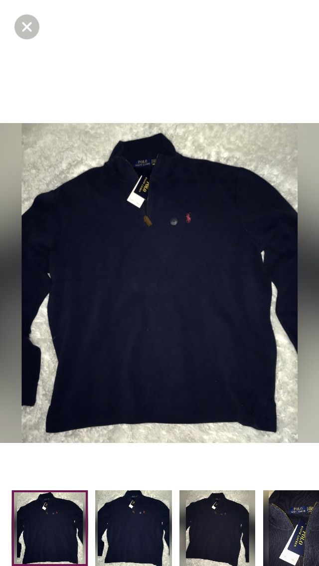 Ralph Lauren Polo 1/4 Zip Mens shirt