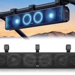 Ehaho 25 Inch UTV Sound Bar, ATV SoundBar Bluetooth With RGB Lighting  Open box item is new!  Syncing with Music】UTV SoundBar features RGB Multi-color
