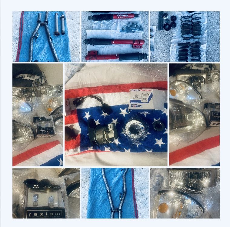 Ford Mustang 5.0 Foxbody 87-93 MAC Off Road H Pipe And FlowTech Shorty Headers And Headlight Set And Extras