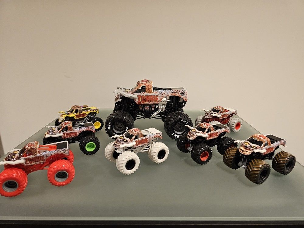 Monster Jam Monster Trucks Zombie Lot Mint Condition