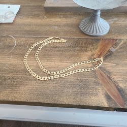 Cadena De hombre De 24 De Largo en Oro Laminado De 14k 