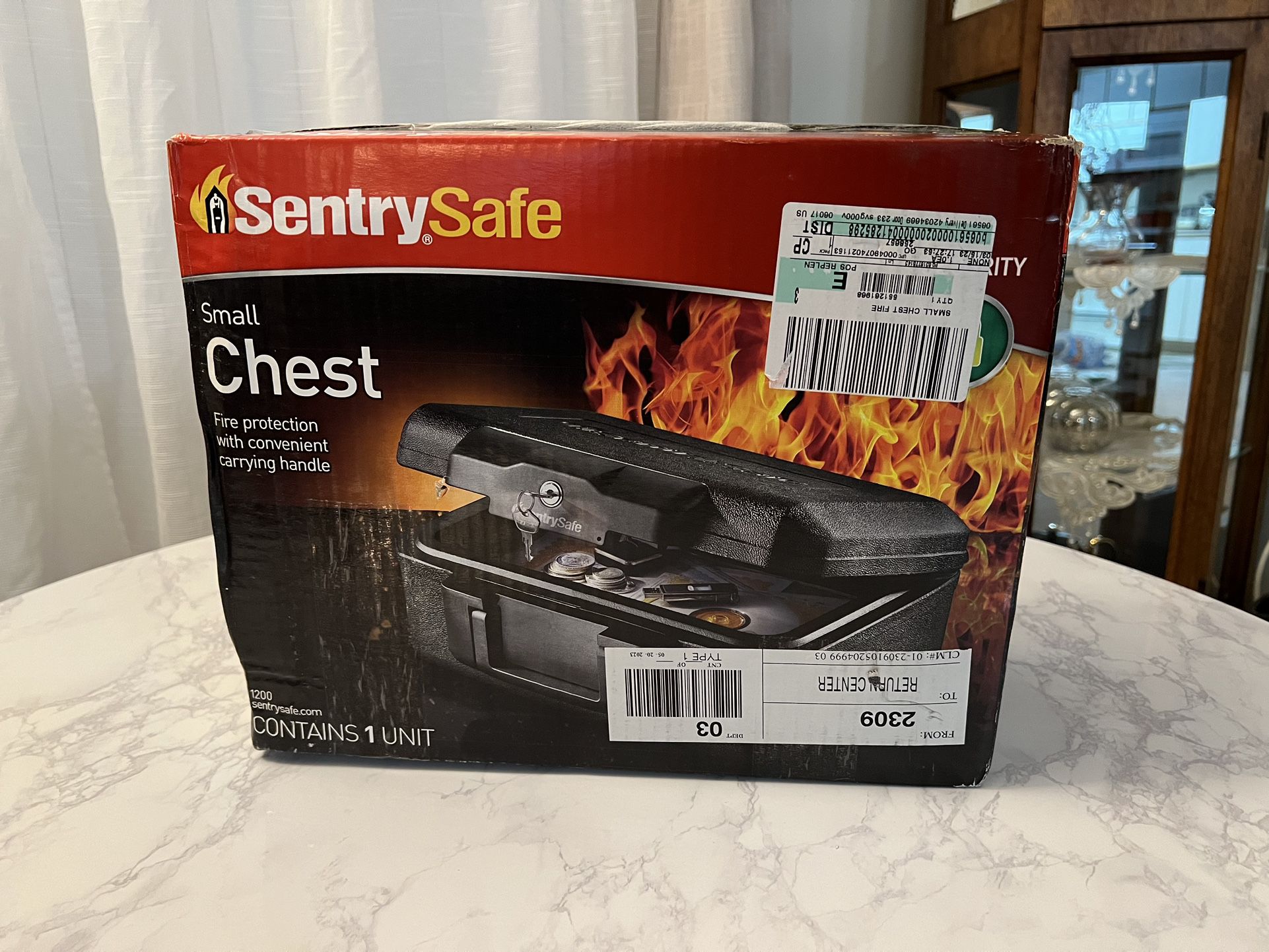 Sentrysafe Small Fire/Security Chest - Item still sealed in package