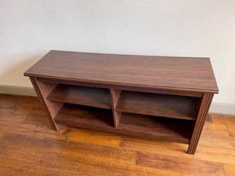 Wood TV Stand / Media Console with Open Shelves 48.5”