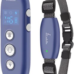 Dog Shock Collar,Rechargeable Dog Training Collar with 3 Safe Training Modes Beep Vibration and Static Shock