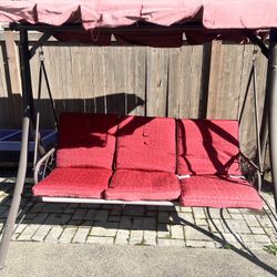 Outdoor Swing With Canopy
