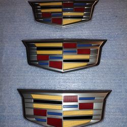 Cadillac Escalade Emblems One Rear To Front OEM Part