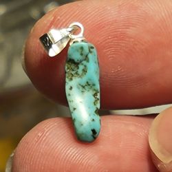 Stunning NATURAL Turquoise Crystal Pendant ARIZONA 