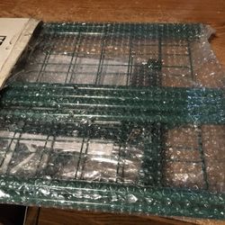 Lot Of Two Mini Greenhouse Two Tier Zippered Cover Metal Shelves Plant Stand 32x22x13