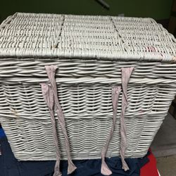 Wicker Clothes Basket