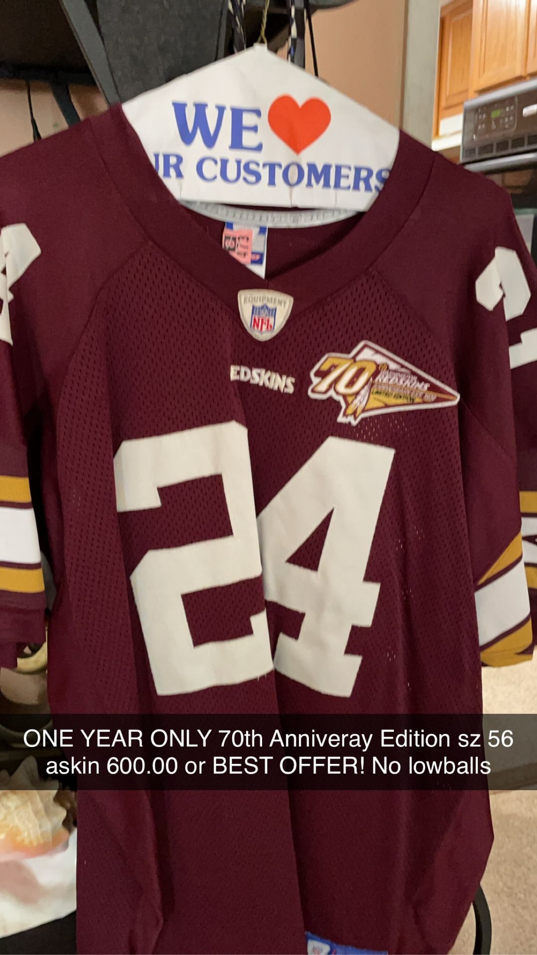 1 YEAR ONLY 70th Anniversary edition C Bailey By Reebok “on Field”