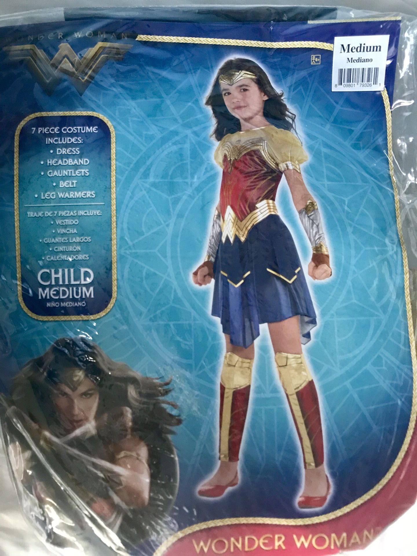 Girls Wonder Woman Costume Size: Medium (child)